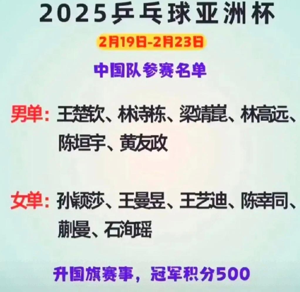 乒乓球总决赛即将打响，冠军归属成谜